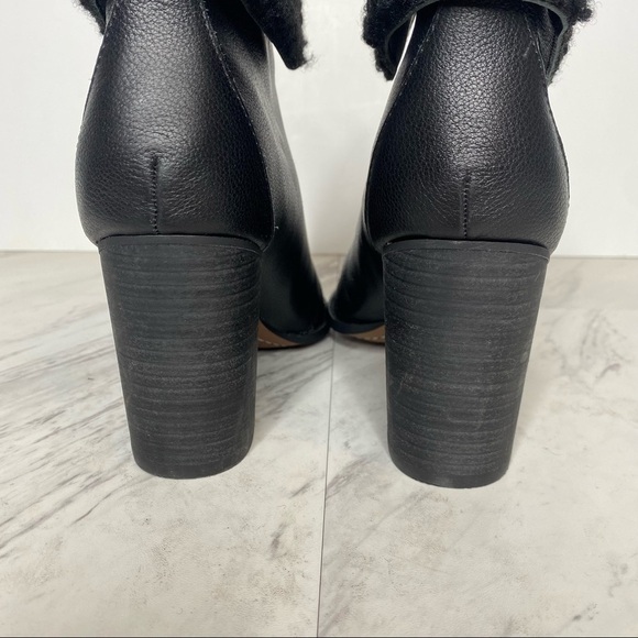 New! Splendid Faux Fur Cuff Heeled Bootie - Picture 4 of 14